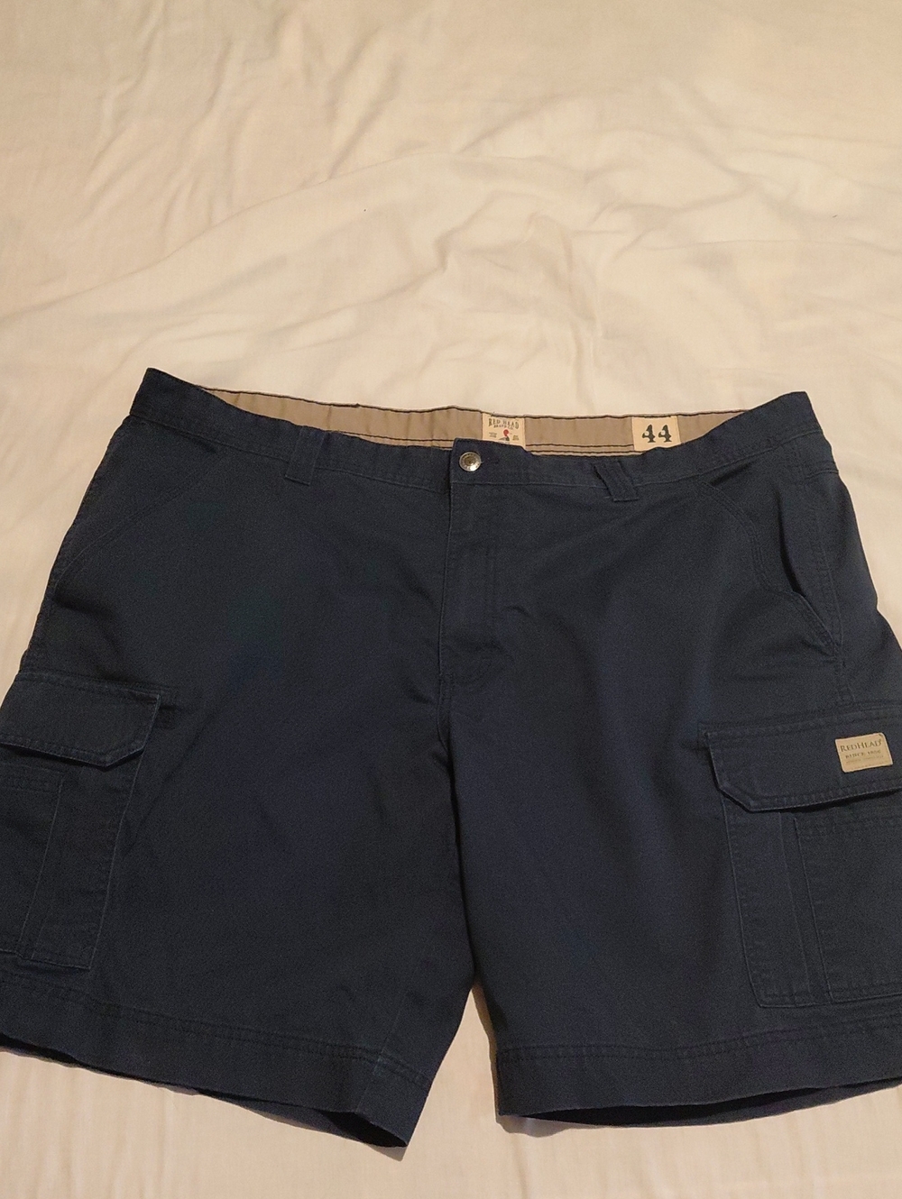 Red Head Men's Navy Cargo Shorts - 44 Big And Tall